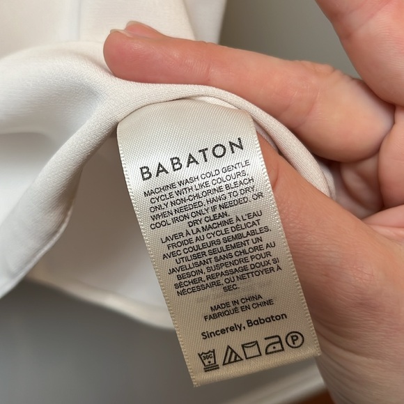 Babaton top, cream, size medium - Picture 7 of 7